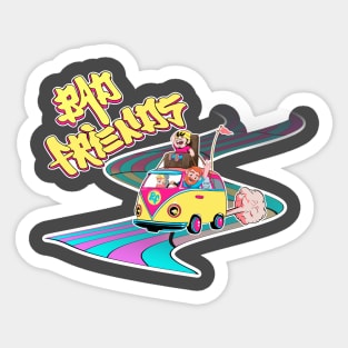 Road to Bad Friends Sticker